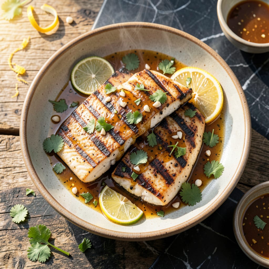 Visual representation of Mahi Mahi Fish Recipe Grilled: Tropical Citrus Marinated Fillets