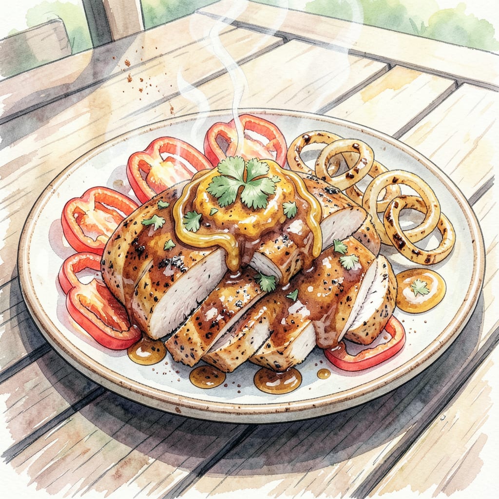 Visual representation of Mango BBQ Marinade Recipe: Tropical Twist for Grilled Meats