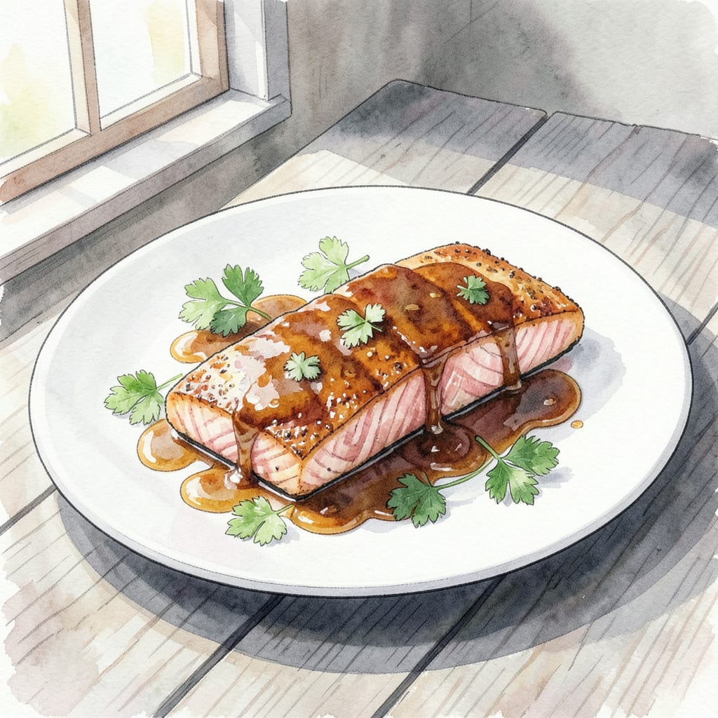 Complete Maple BBQ Salmon Recipe: Sweet Glazed Perfection in 20 Minutes overview image