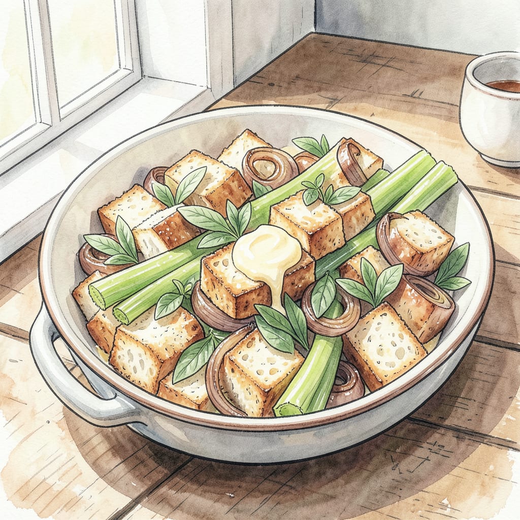 Marilyn Monroe's Stuffing Recipe: Comforting Holiday Classic illustration with key details