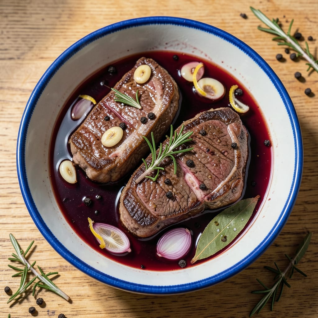 Complete Marinate Beef in Red Wine Overnight: Deep, Rich Flavor for Perfect Steaks overview image