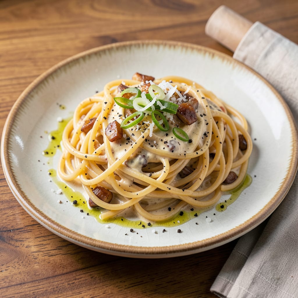 Mayo in Spaghetti: Creamy, Comforting Twist on Classic Pasta illustration with key details