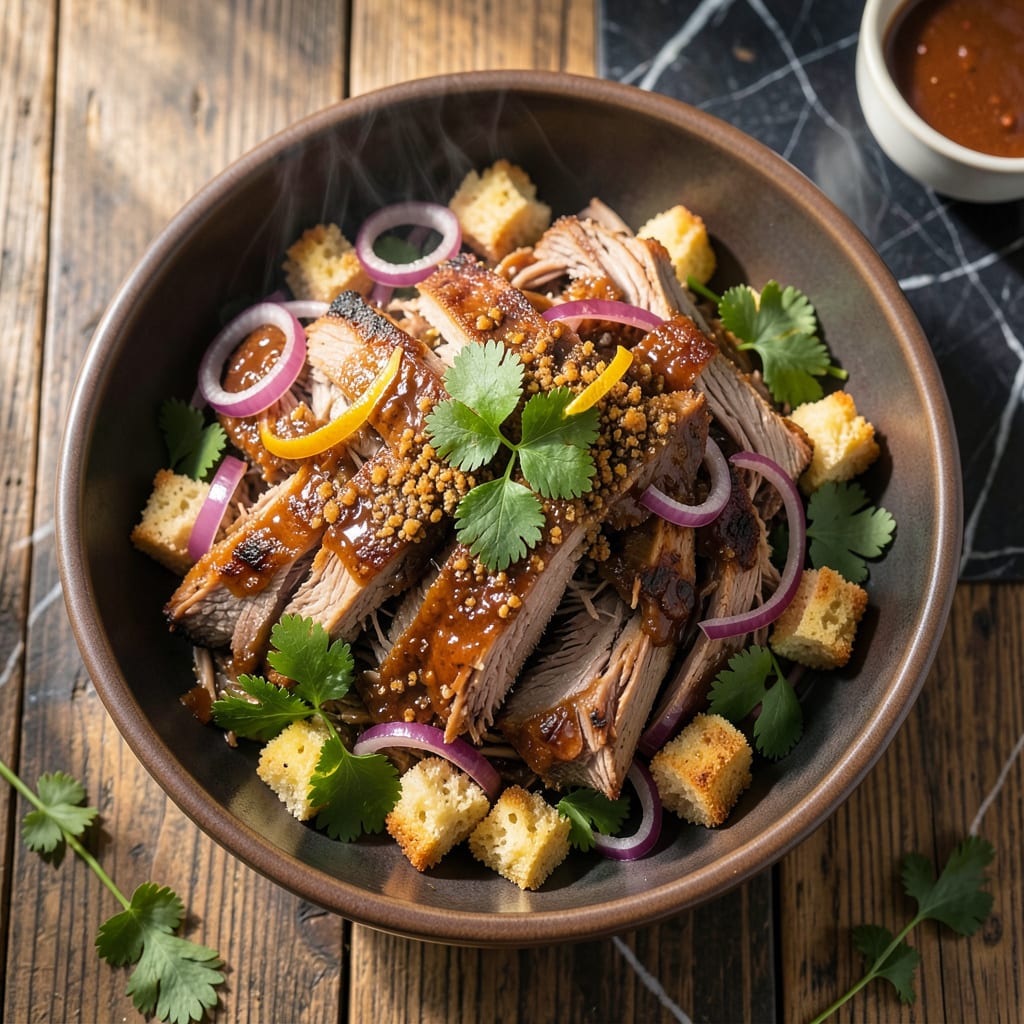 Visual representation of McCormick BBQ Pulled Pork Recipe: Spice Rubbed Slow Cooker Magic