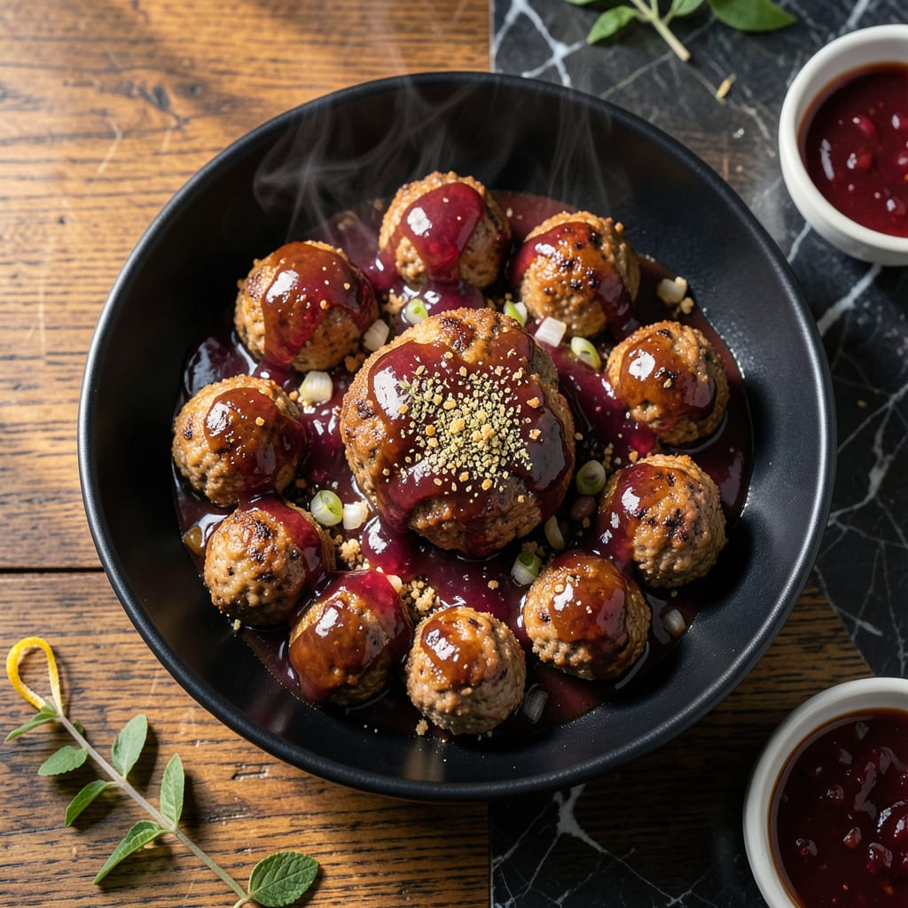 Visual representation of Meatball Recipe BBQ Sauce and Grape Jelly: Sweet and Tangy Crowd Pleaser