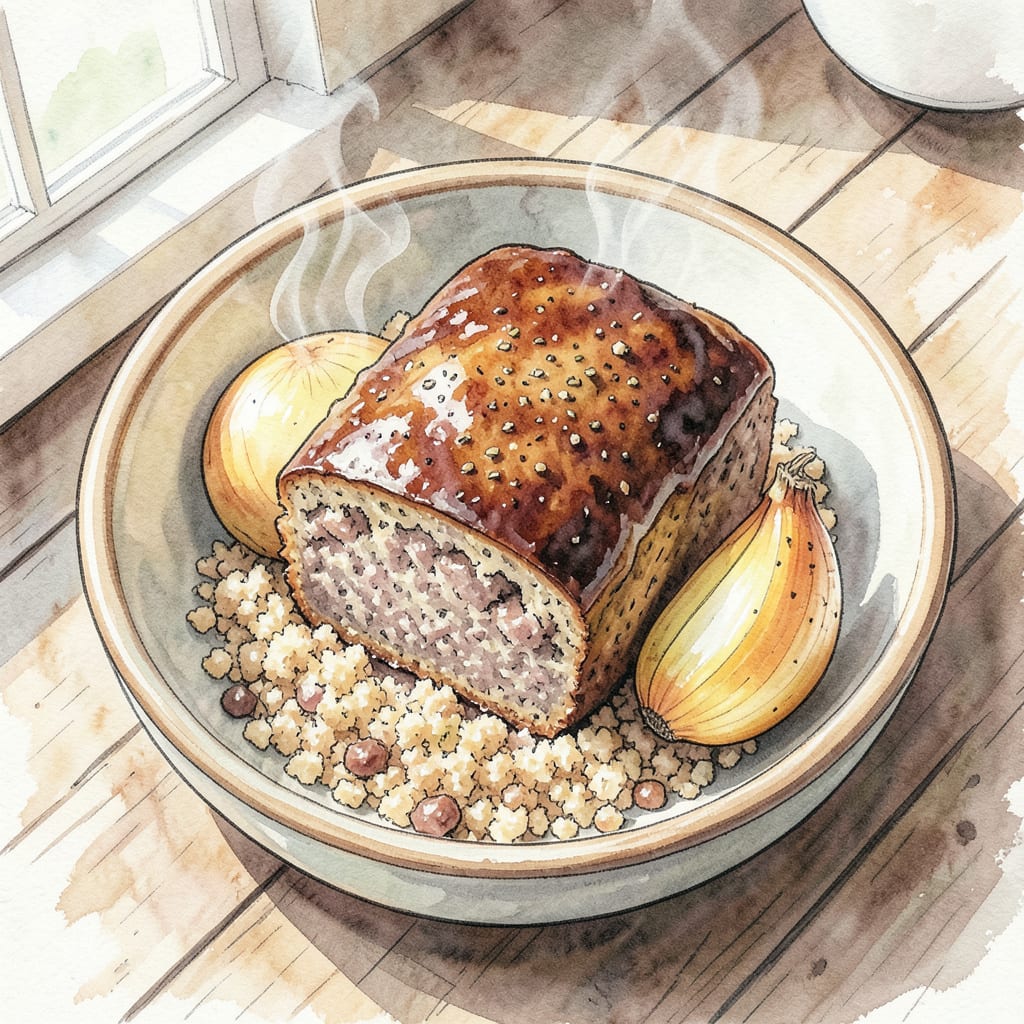 Meatloaf Recipe Without Milk: Hearty Comfort Food with Tender Texture illustration with key details