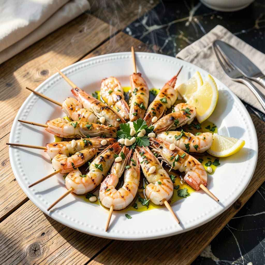 Mediterranean Grilled Shrimp Recipe: Garlic Lemon Infused Smoky Char example with annotations