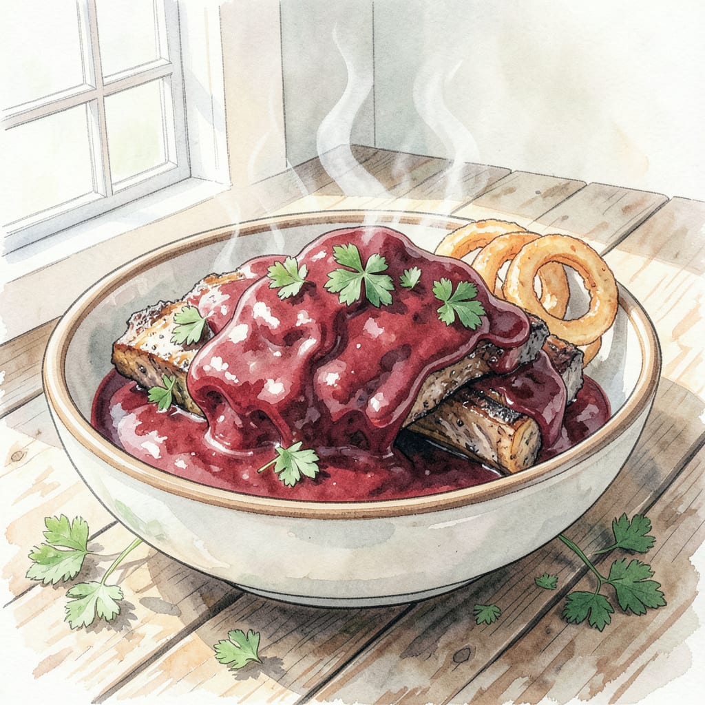 Memphis BBQ Sauce Recipe: Tangy Sweet Flavor for Ribs and More example with annotations
