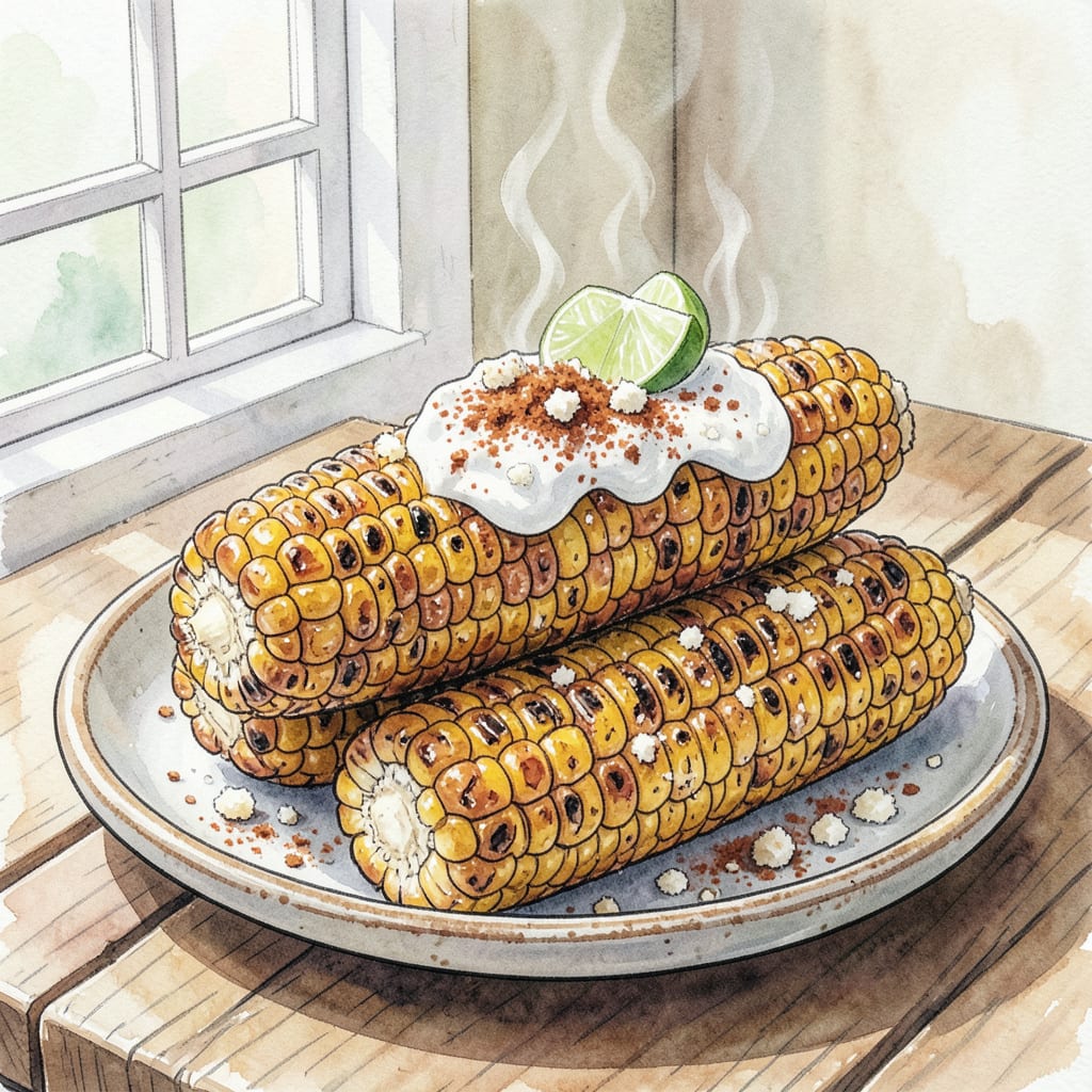 Complete Mexican Street Corn Recipe No Mayo: Grilled Perfection with Cotija Cheese overview image