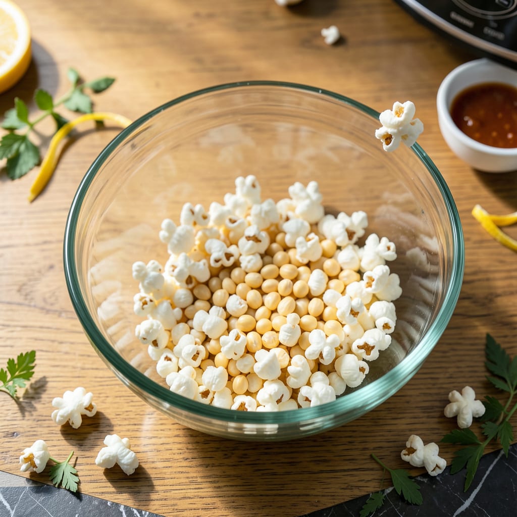 micro popcorn instructions illustration with key details