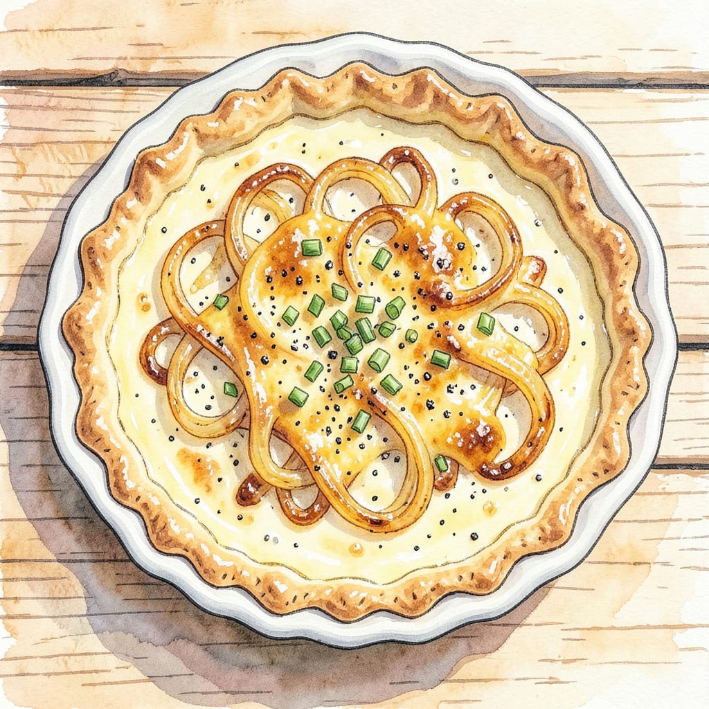 microwave quiche recipe example with annotations