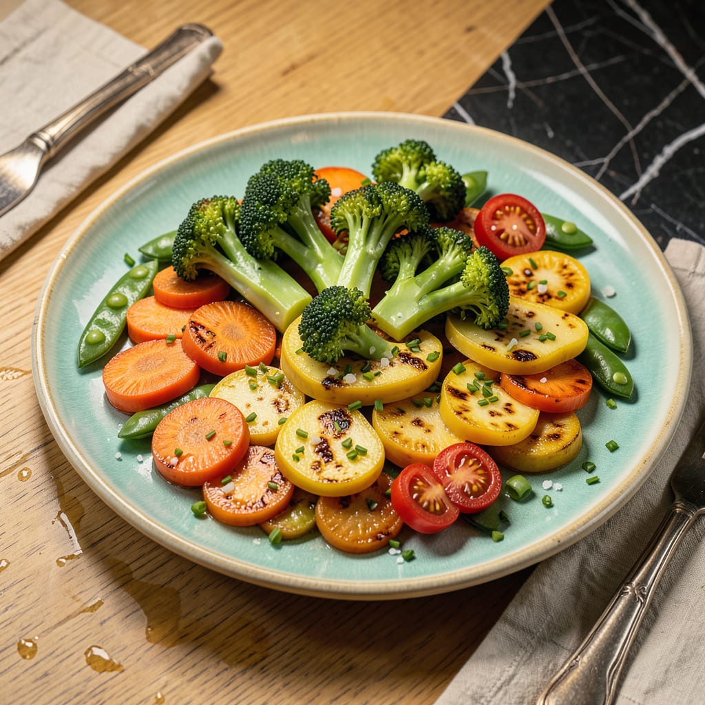 Microwave Vegetables: Crisp Tender Perfection in 5 Minutes example with annotations