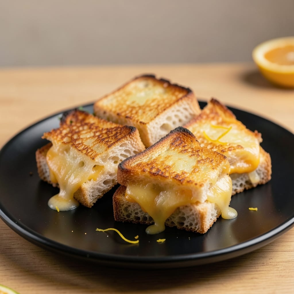 Mini Grilled Cheese Recipe: Crispy Bread and Gooey Cheese in Bites