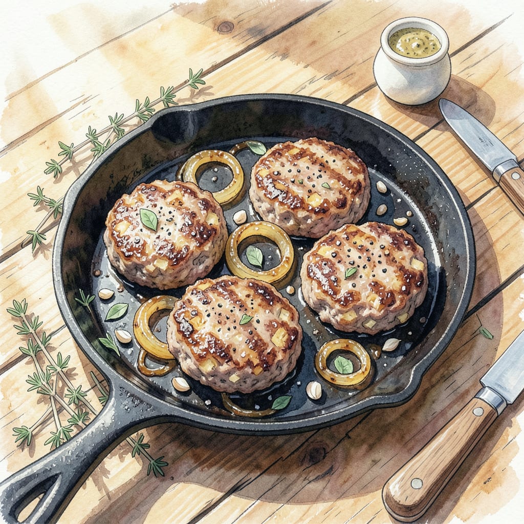 Visual representation of Minnesota Potato Sausage Recipe: Hearty Scandinavian Comfort in One Skillet