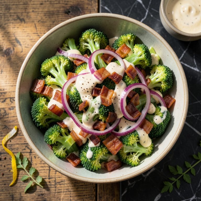 Mission BBQ Broccoli Salad Recipe: Creamy Tang with Crunchy Bacon detailed visual guide
