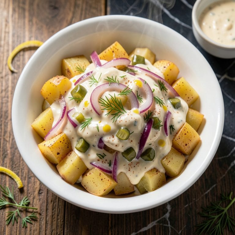 Visual representation of mission bbq potato salad copycat recipe