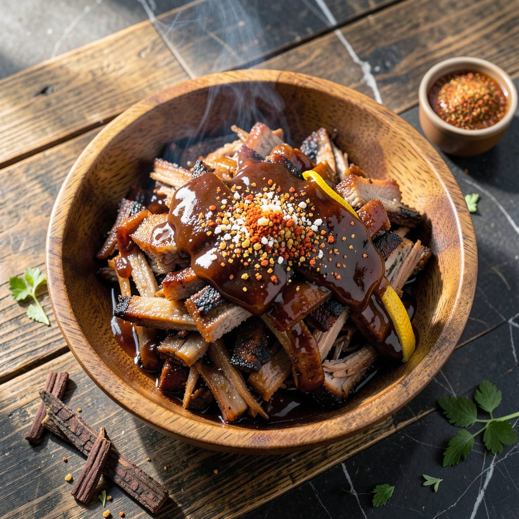 mission bbq pulled pork recipe example with annotations