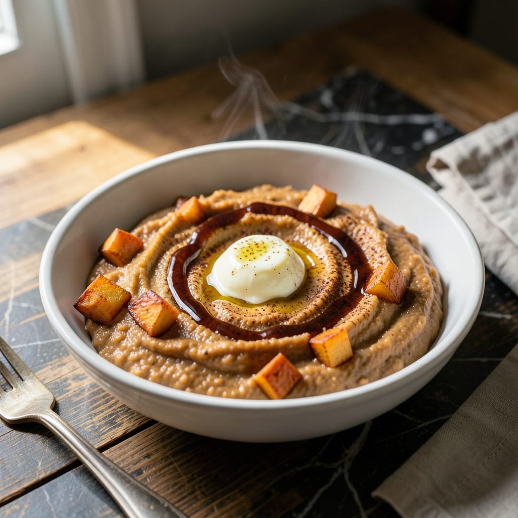 Mission BBQ Sweet Potato Mash Recipe: Spiced and Whipped to Sweet Perfection illustration with key details