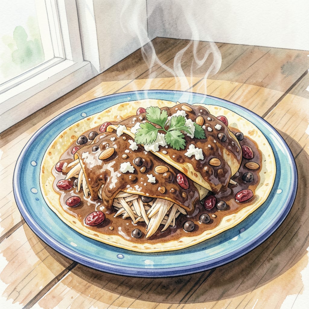 Comprehensive Mole Enchiladas Recipe: Rich Chocolate and Spice Bliss visual reference