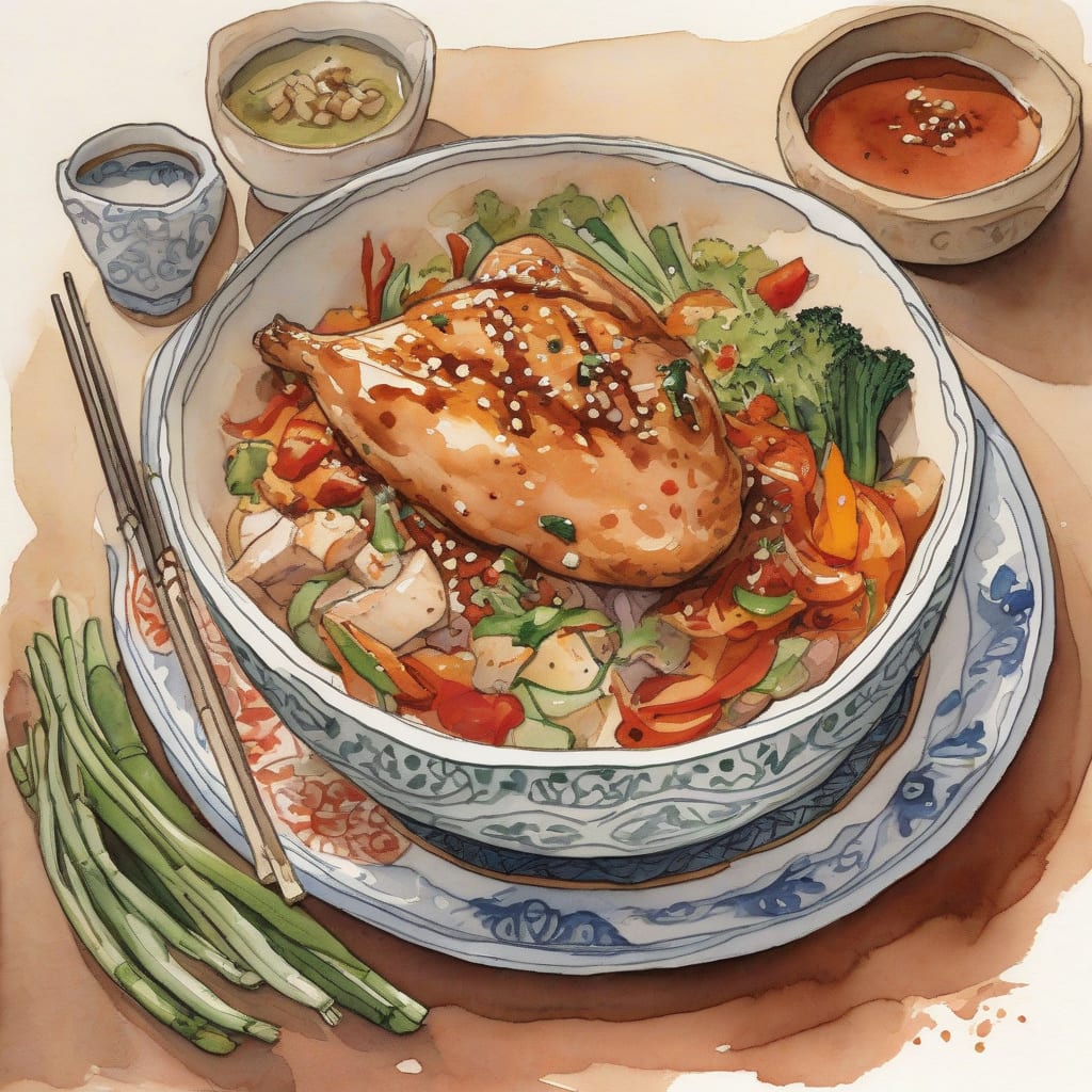 mongolian bbq recipe cards detailed visual guide