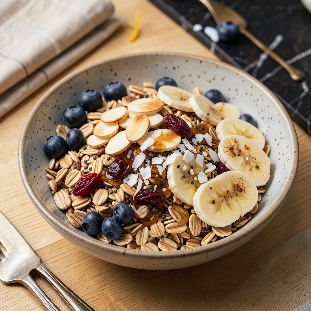 Complete Muesli Without Milk: Crunchy, No Cook Breakfast With Endless Toppings overview image