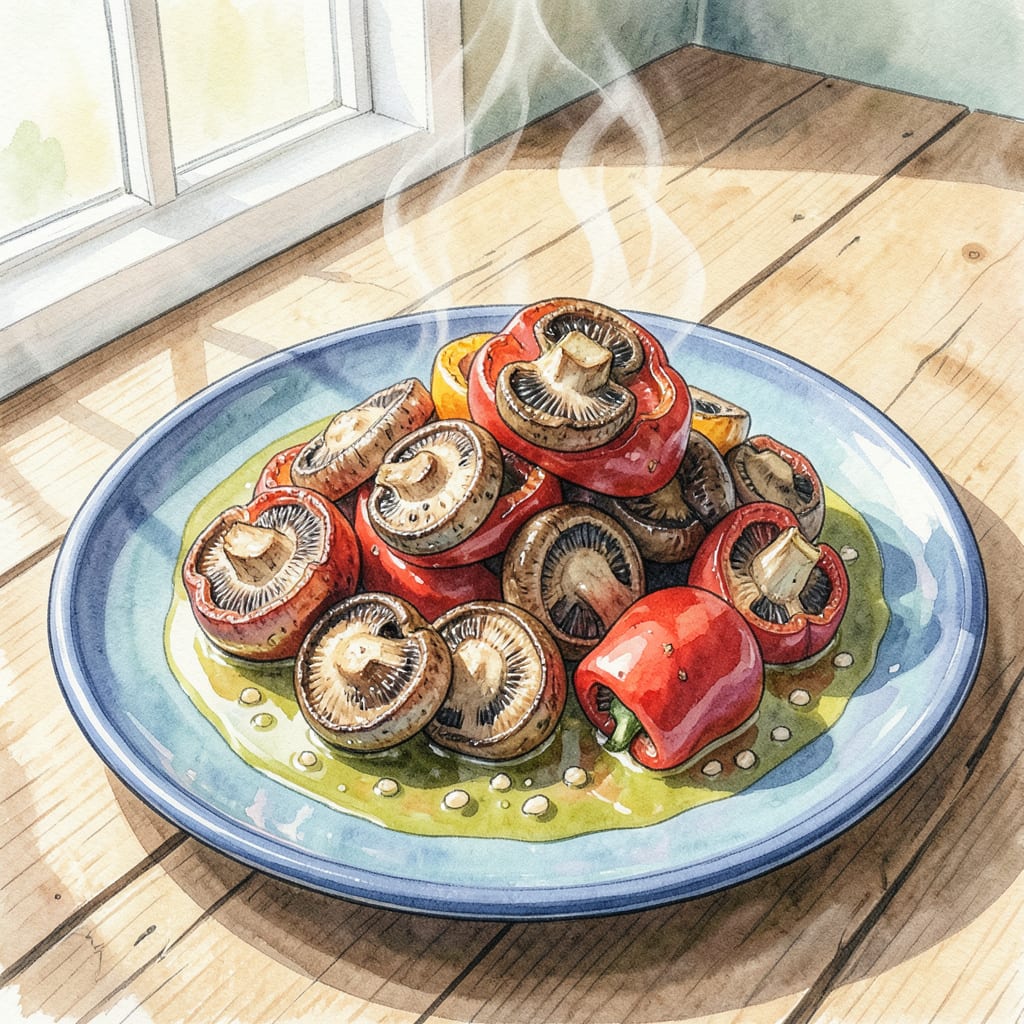 Visual representation of Mushroom Bell Pepper Recipe: Sautéed Perfection in 20 Minutes