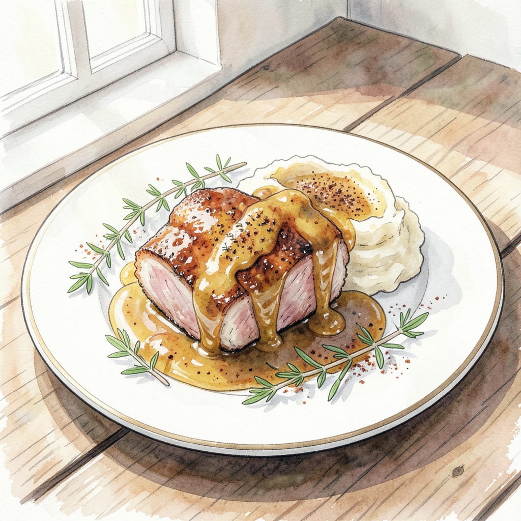 Mustard Sauce Recipe for Pork: Tangy Complement to Your BBQ example with annotations
