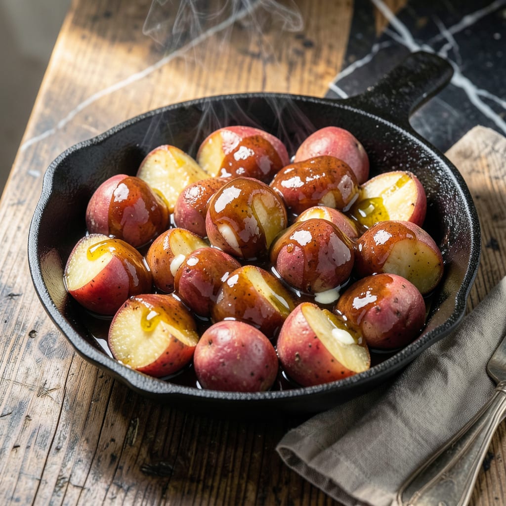 NC BBQ Boiled Potatoes Recipe: Smoky Tang Meets Buttery Bite illustration with key details