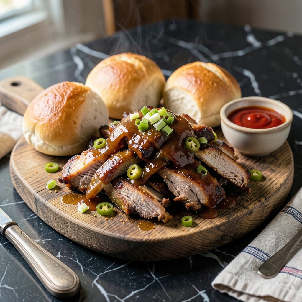 Complete nc pulled pork bbq recipe overview image