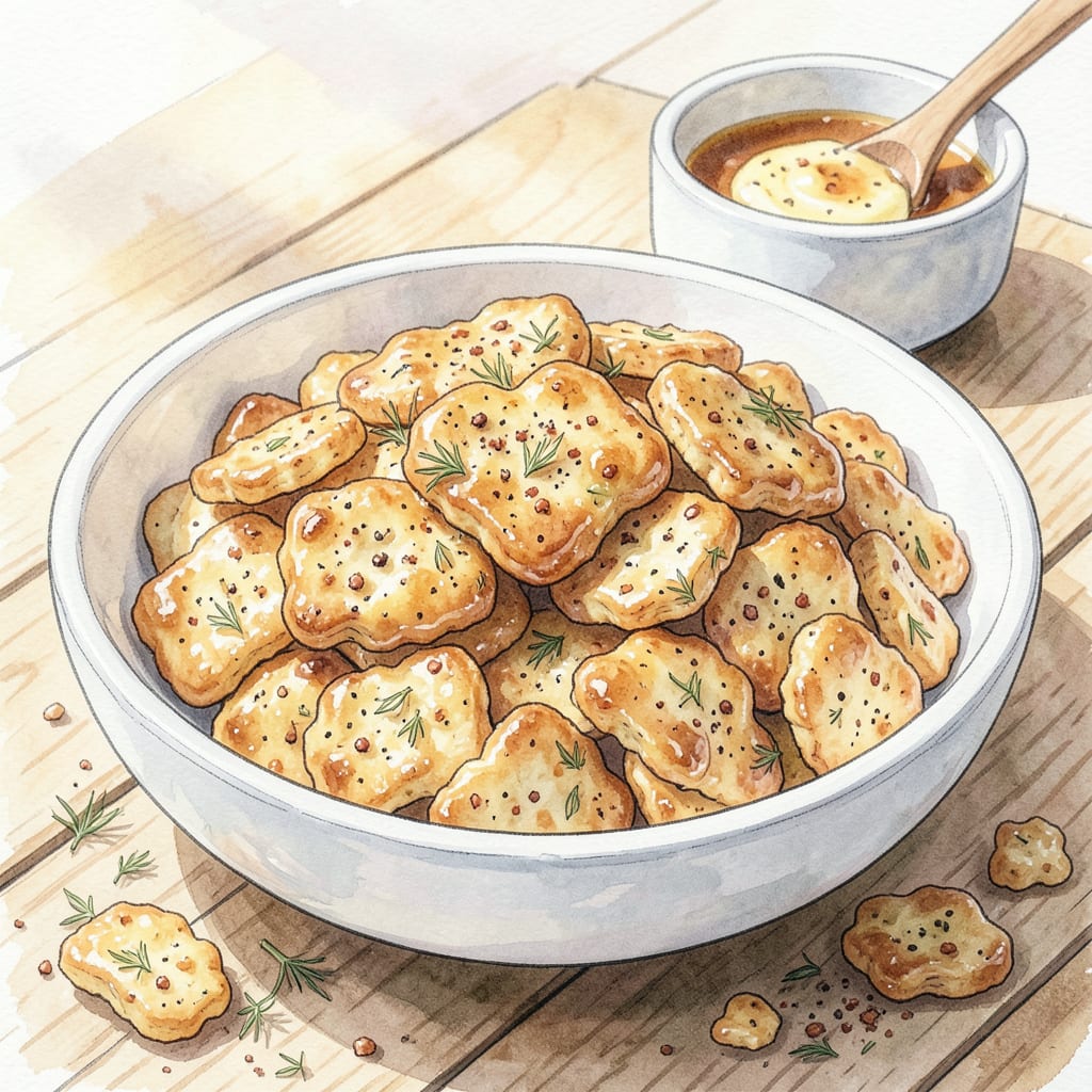 No Bake Oyster Crackers Recipe: Salty Sweet Party Snack in Minutes illustration with key details