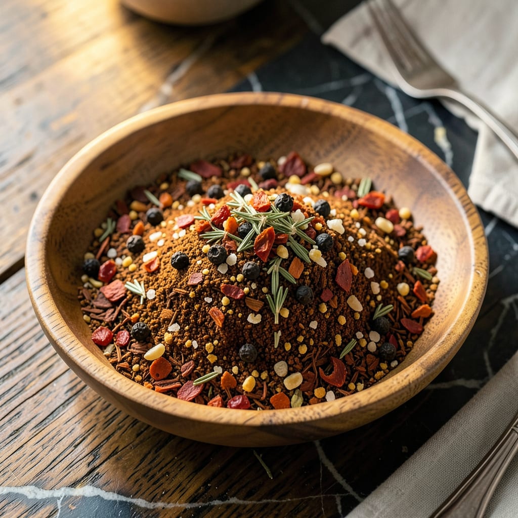 non spicy cajun seasoning example with annotations