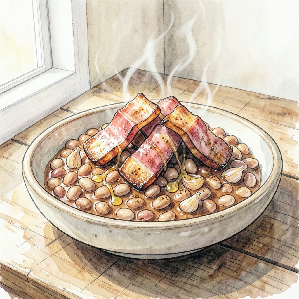 Northern Bean Recipe: Hearty Comfort Food in a Bowl example with annotations