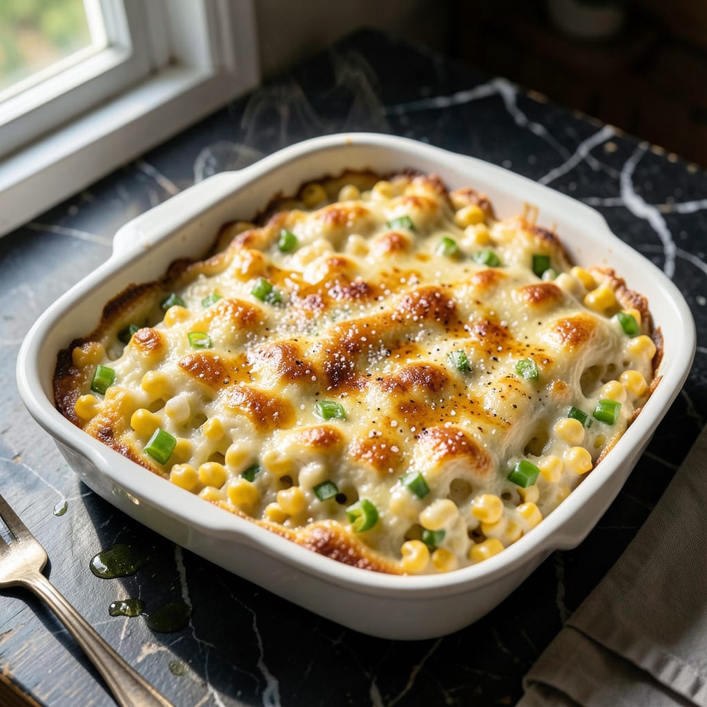 Comprehensive old betty crocker scalloped corn recipe visual reference