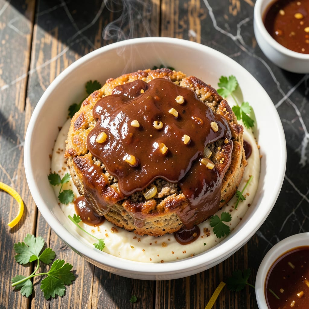 Old Fashioned Meatloaf Recipe With BBQ Sauce: Classic Comfort with a Glazed Finish example with annotations