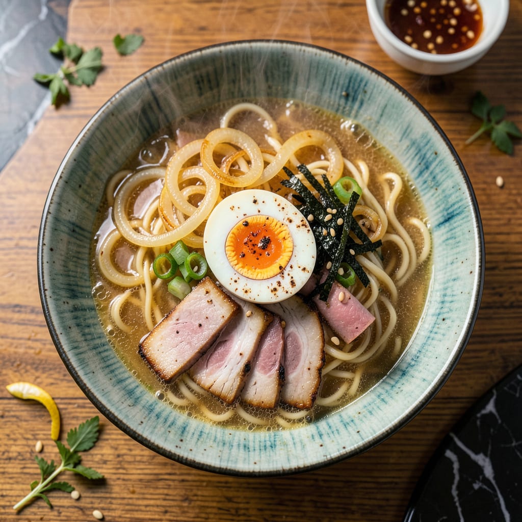 Onions in Ramen: Caramelized Depth for Rich, Slurp Worthy Broth illustration with key details