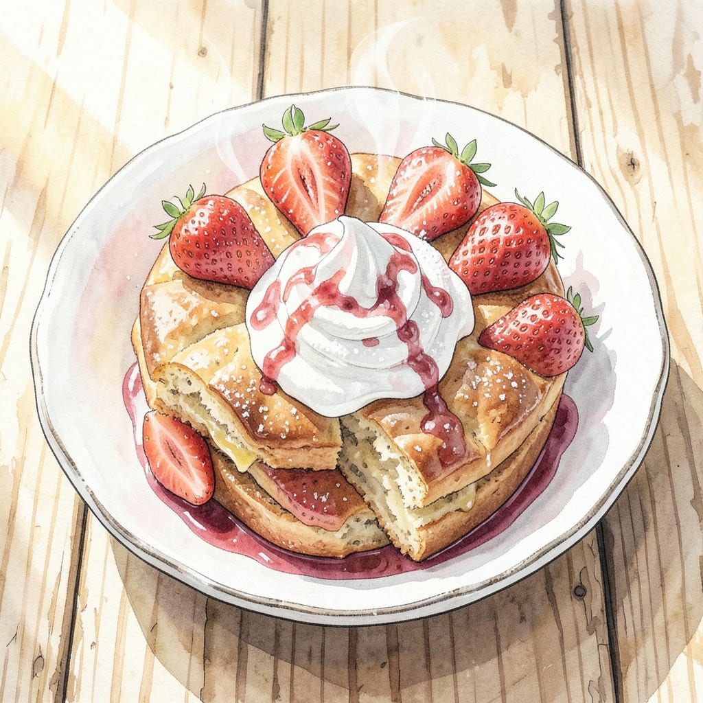 Original Bisquick Shortcake Recipe on Box: Fluffy Layers for Strawberry Bliss example with annotations