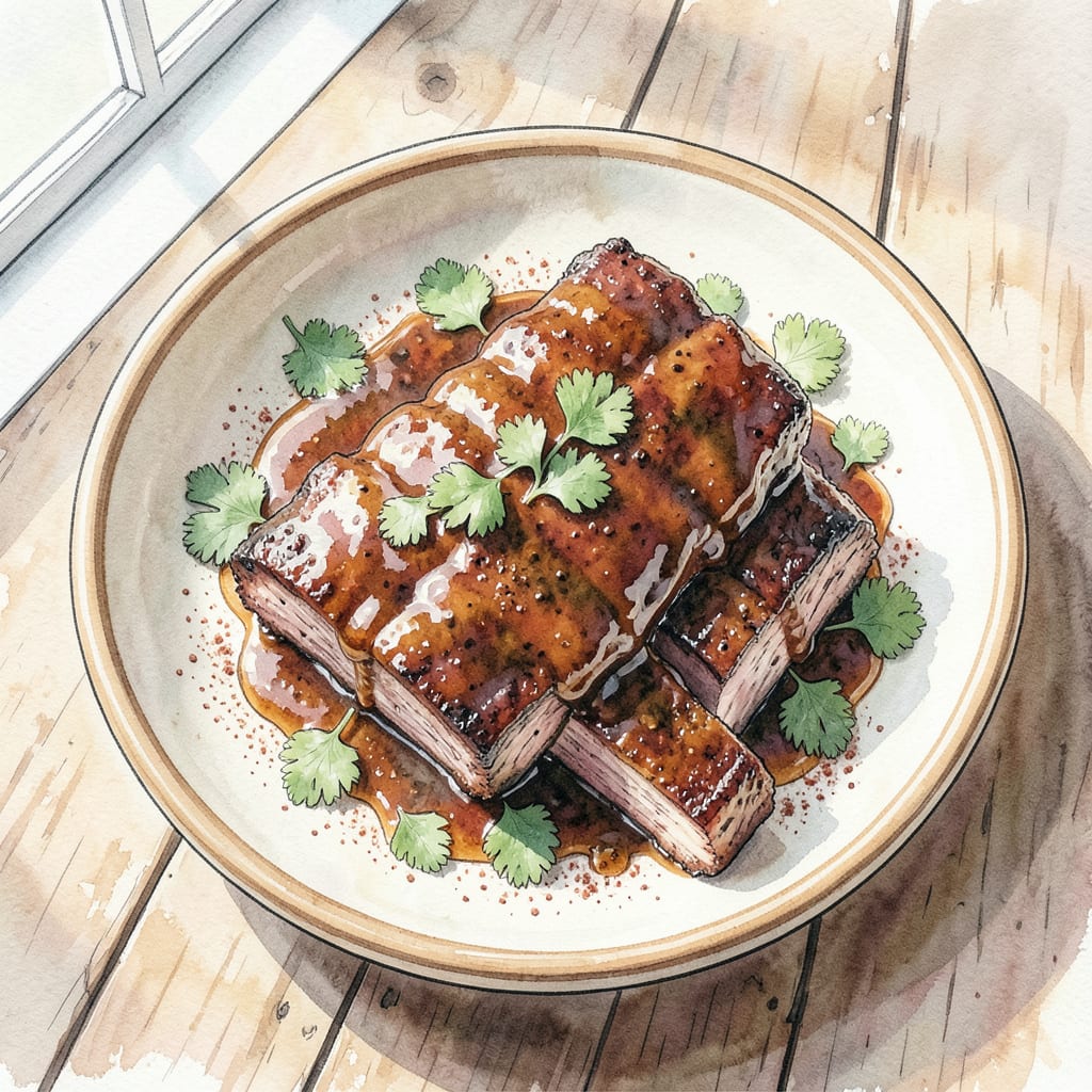 Outback Steakhouse BBQ Ribs Recipe: Fall Off The Bone Tender Perfection illustration with key details