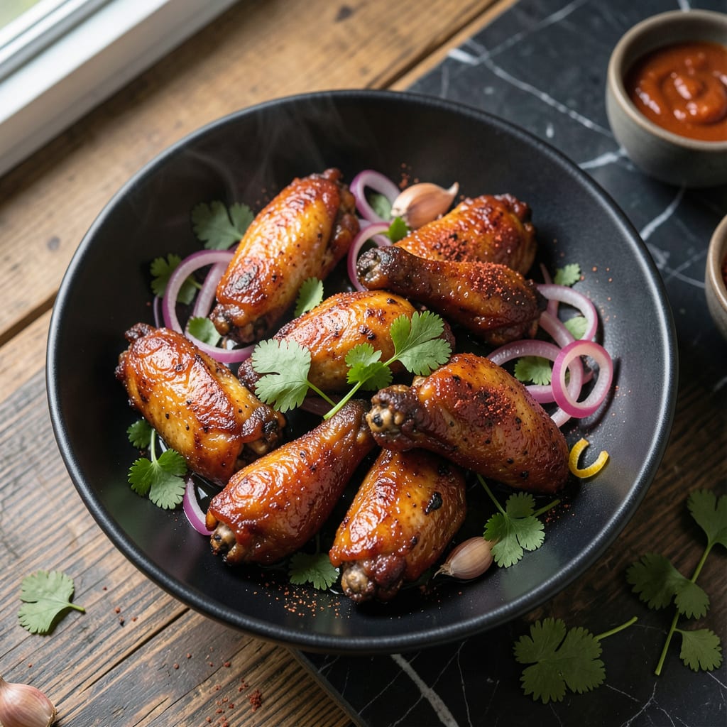 Visual representation of Oven Baked BBQ Wings Recipe: Crispy and Saucy Without the Fryer