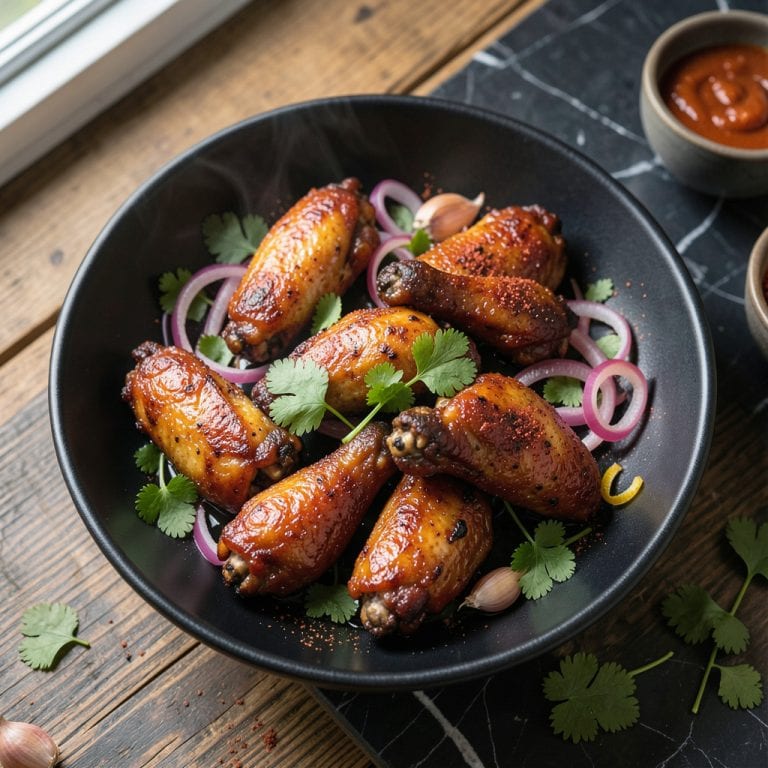 Visual representation of Oven Baked BBQ Wings Recipe: Crispy and Saucy Without the Fryer