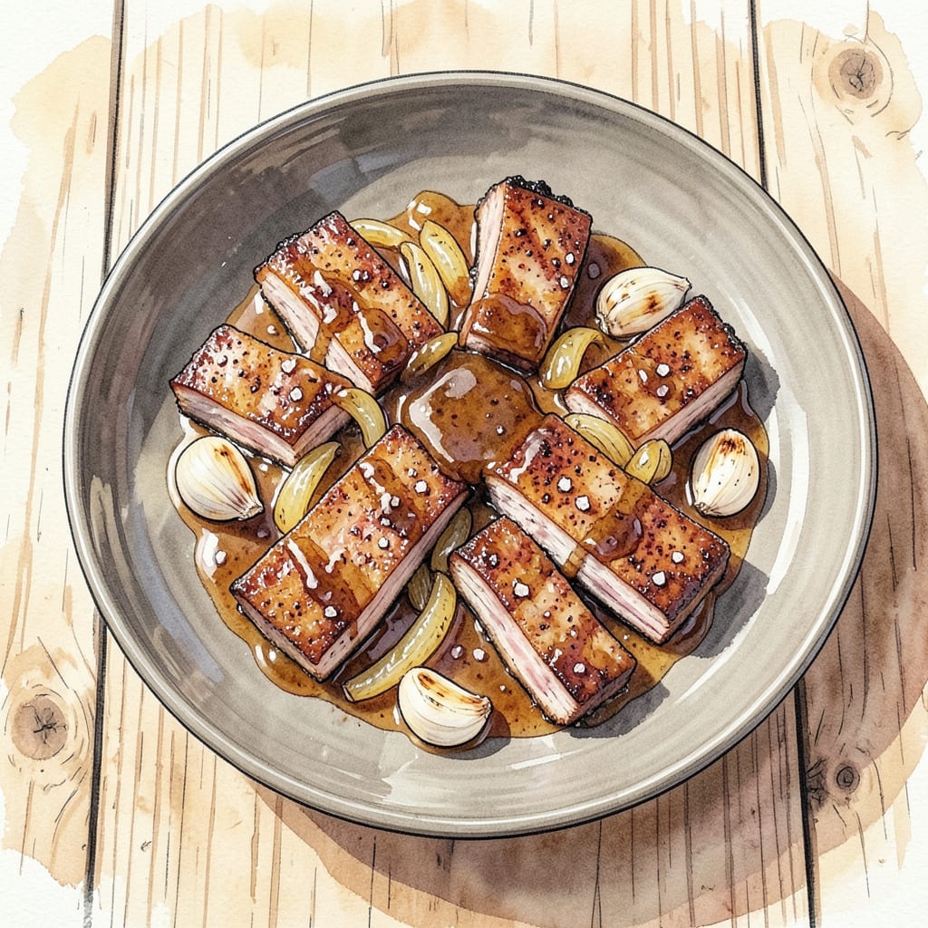 oven boneless country style pork ribs recipe example with annotations