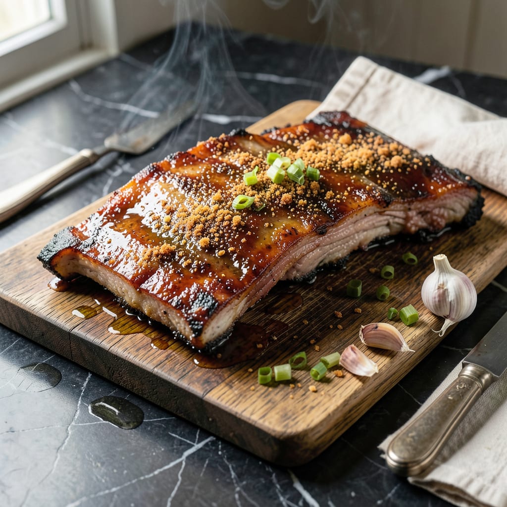 Oven Cooked BBQ Ribs Recipe: Fall Off the Bone in Your Kitchen example with annotations