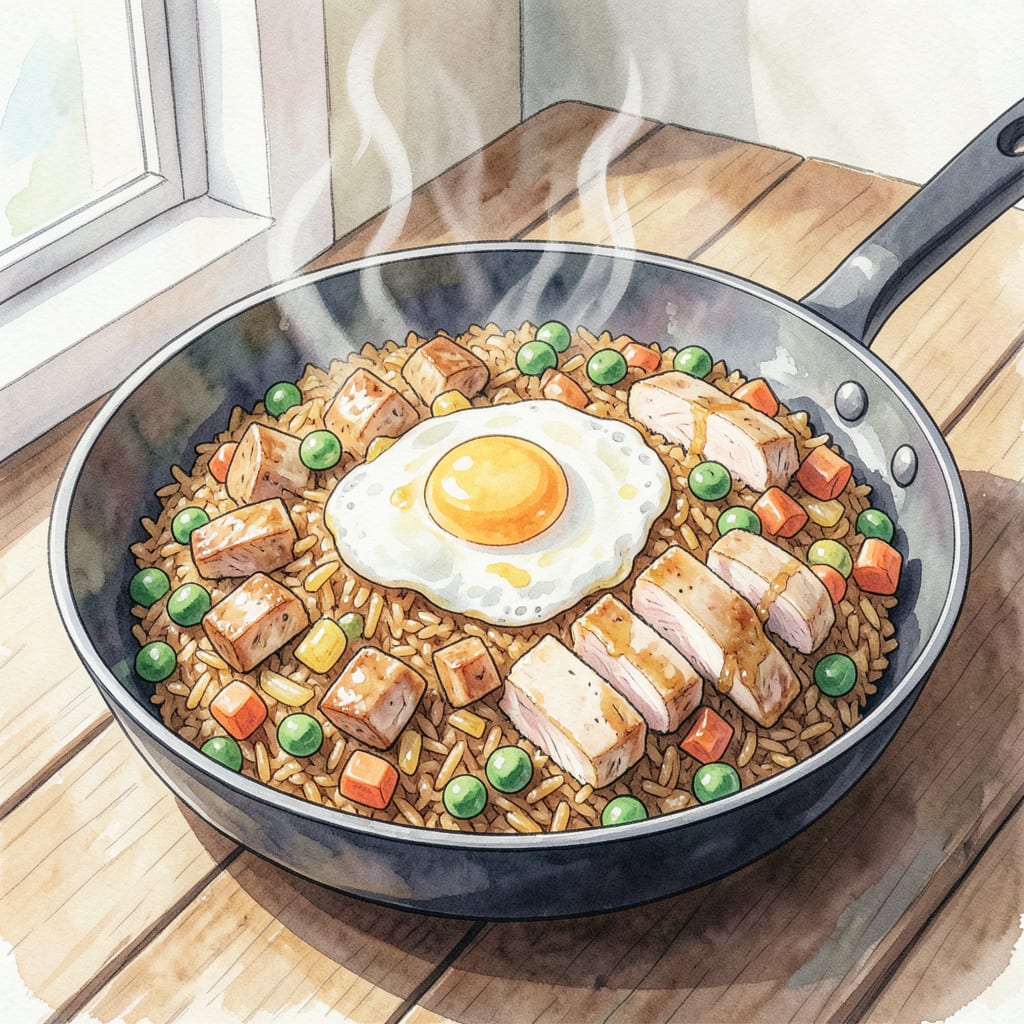 Visual representation of P.F. Changs Fried Rice Recipe: Restaurant Style Flavor in Minutes