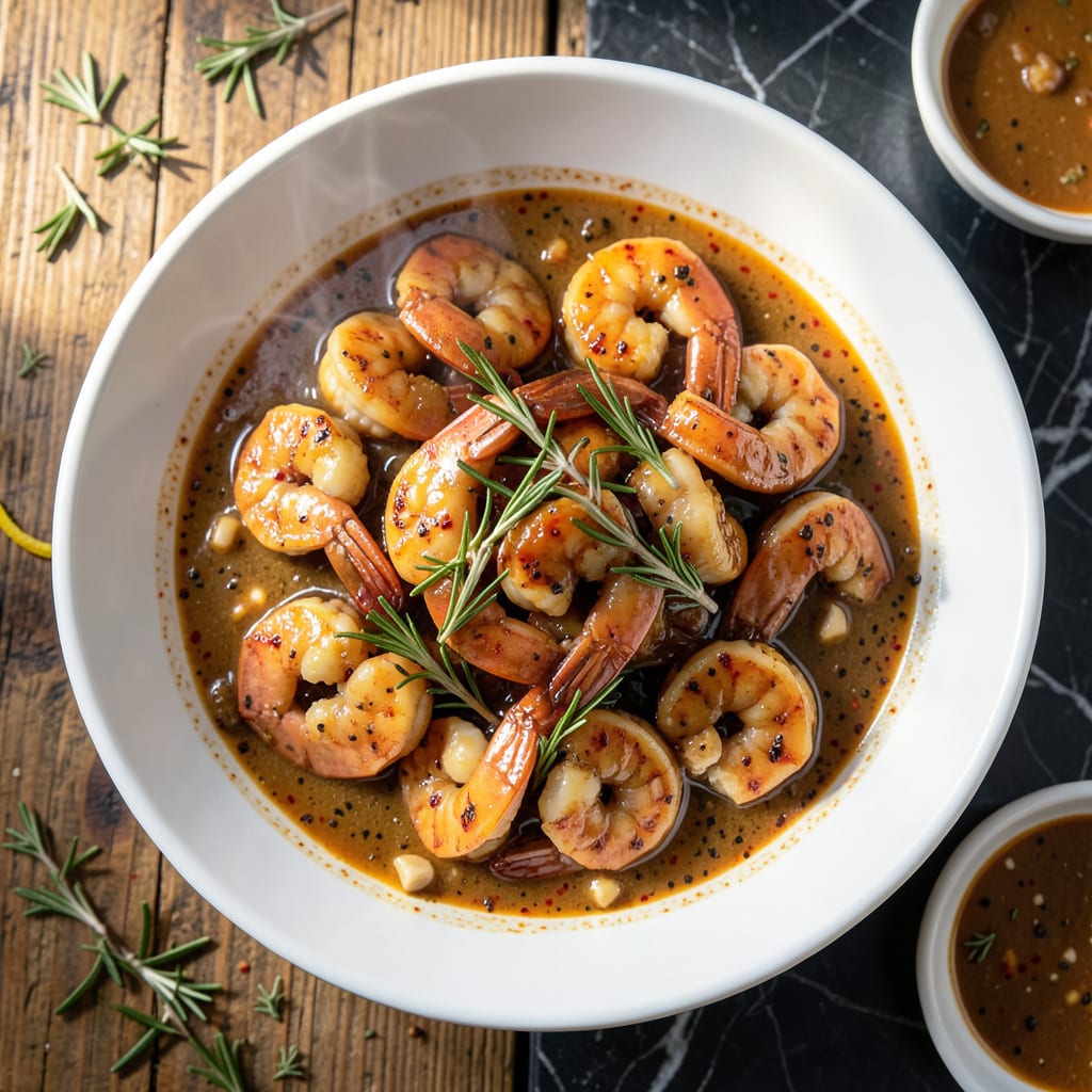Comprehensive Pascal's Manale New Orleans BBQ Shrimp Recipe: Buttery Garlic And Pepper Sauce visual reference
