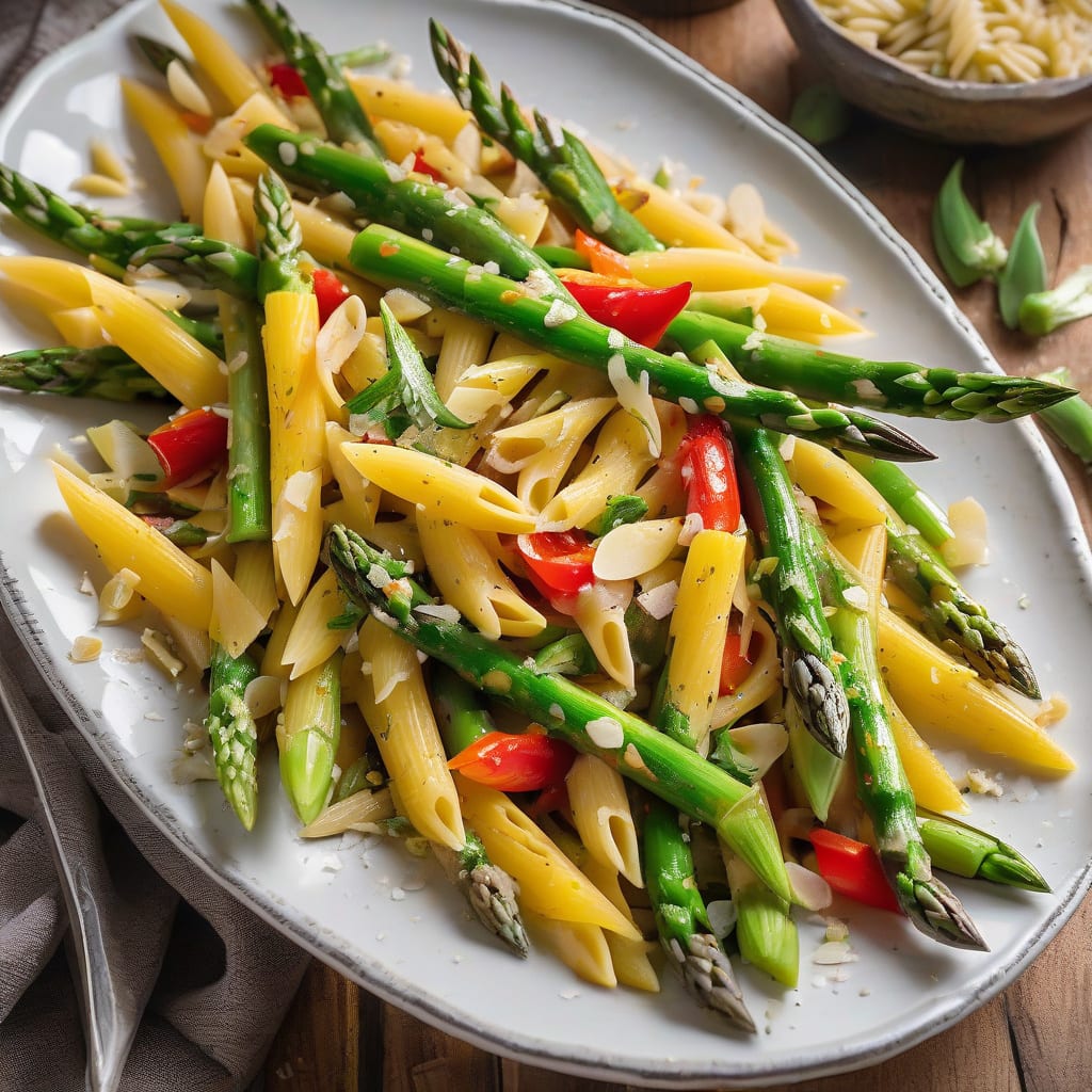 pasta primavera recipe example with annotations