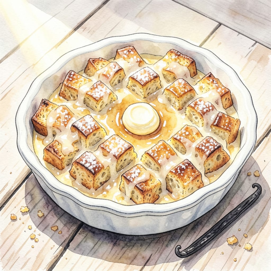 Visual representation of Paula Deen's Bread Pudding Recipe: Old Fashioned Comfort in Every Bite