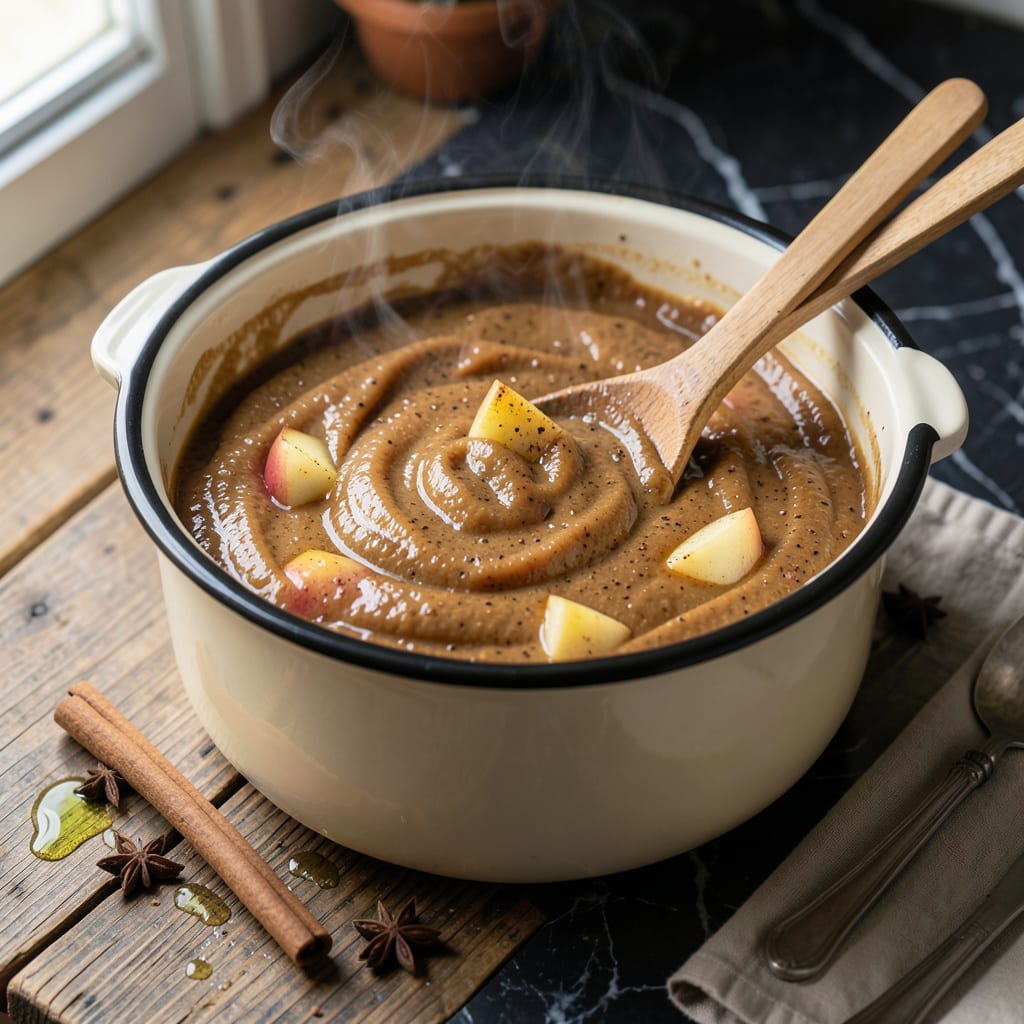 Complete pear butter recipe crockpot overview image