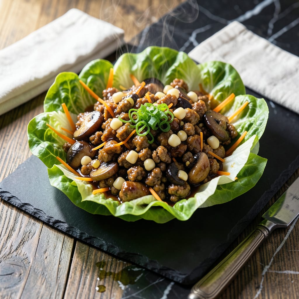 Complete pei wei lettuce wraps recipe overview image
