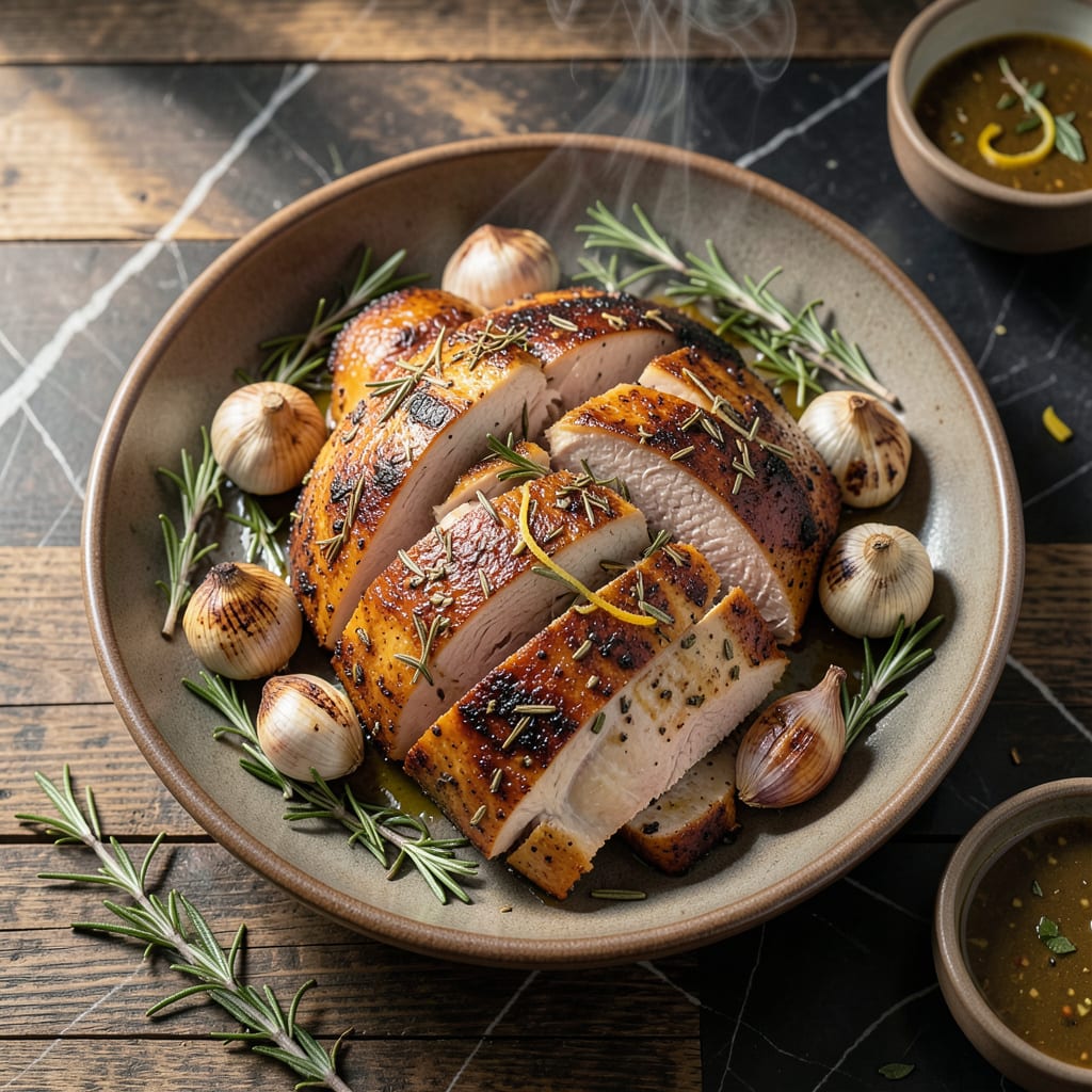 Complete Pellet Grill Turkey Breast Recipe: Smoky Juiciness With Herb Infused Crust overview image