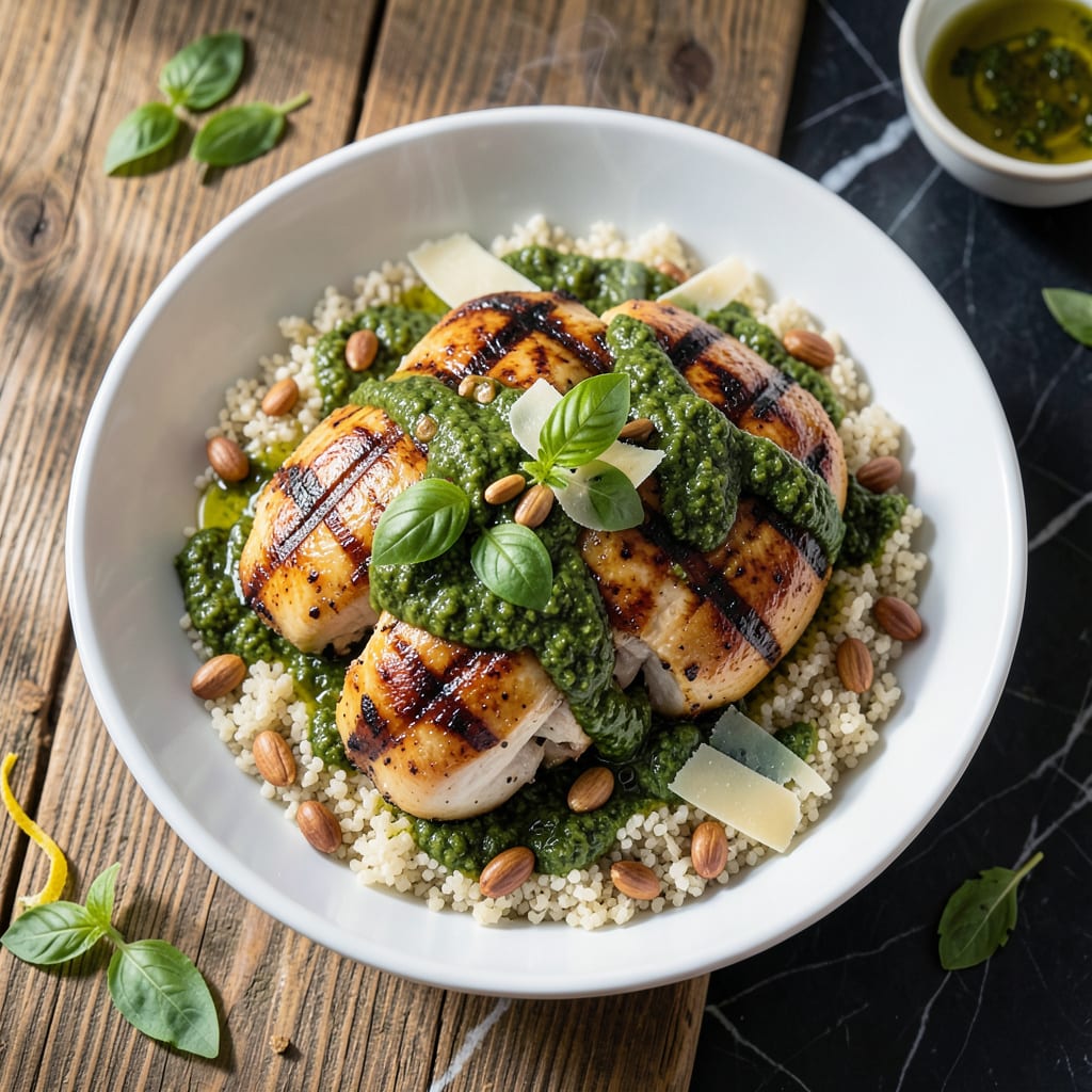 Pesto Grilled Chicken Recipe: Herb Infused Char with Zesty Freshness detailed visual guide