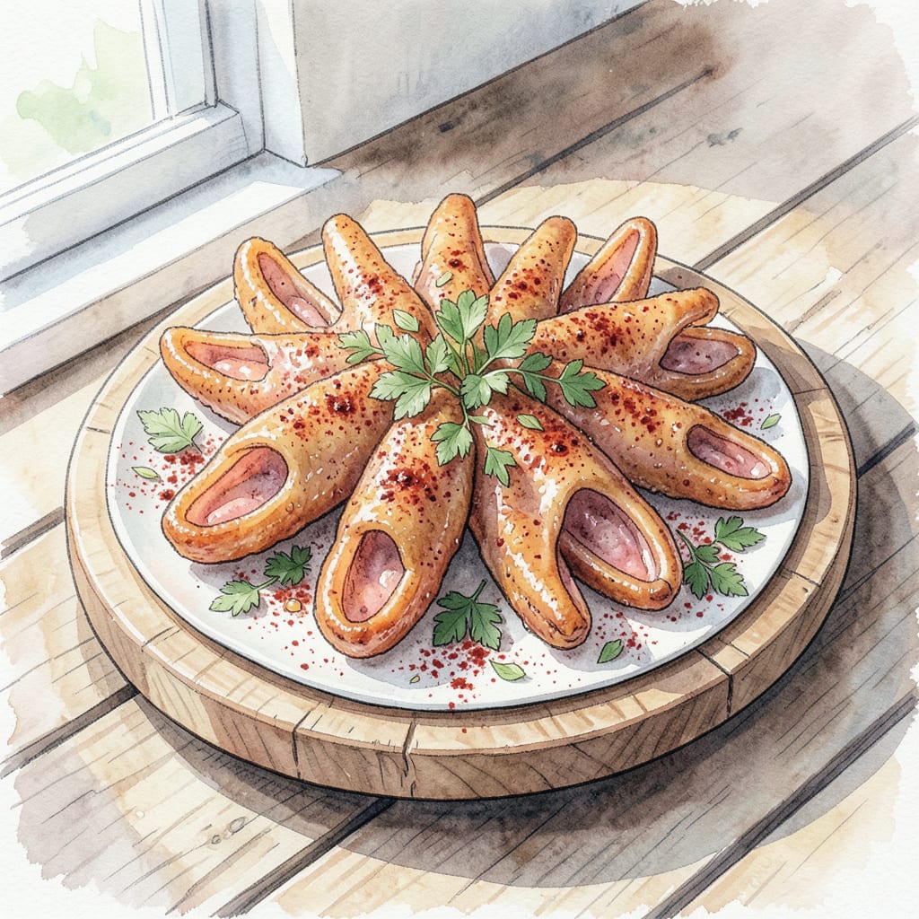 Pig Ears Recipe: Crispy Fried Delight with Southern Flair illustration with key details