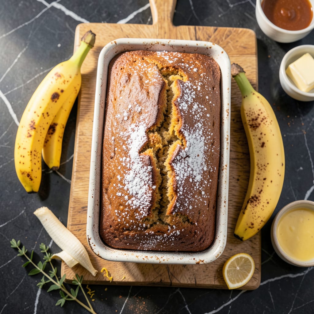 pioneer woman banana bread recipe example with annotations